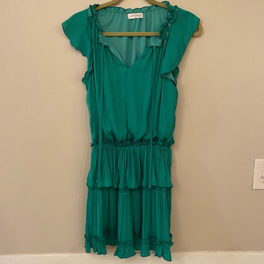 Vestique green dress